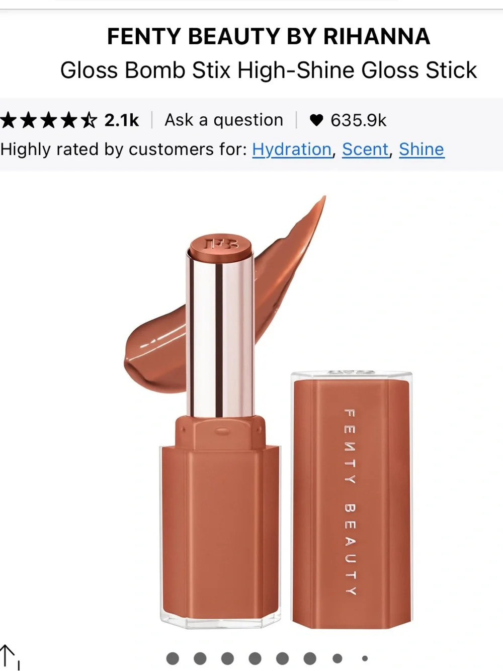 Fenty Beauty Gloss Bomb Stix in Fenty Glow